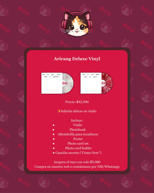 BTS - Arirang (Deluxe Vinyl) / Disponible