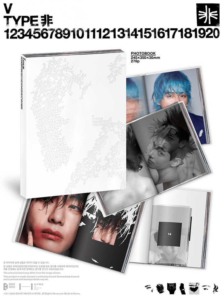 V (BTS) - TYPE 非 Photobook - (Edición Oficial) / Agotado